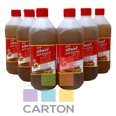 كيه ال اف - زيت السمسم البلاستيكي ٦ * ٥٠٠ مل